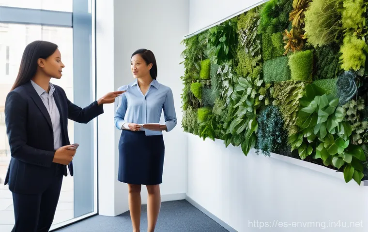 환경경영 직무 이직 팁 - **Prompt:** A diverse team of environmental management professionals, including men and women of var...