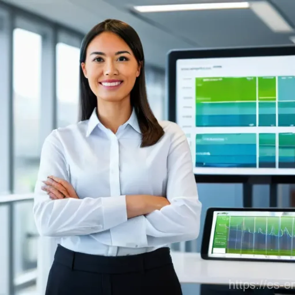 환경경영 분야 취업을 위한 필수 자격 - **Prompt 1: ISO 14001 Certified Environmental Manager**
"A confident female environmental manage...
