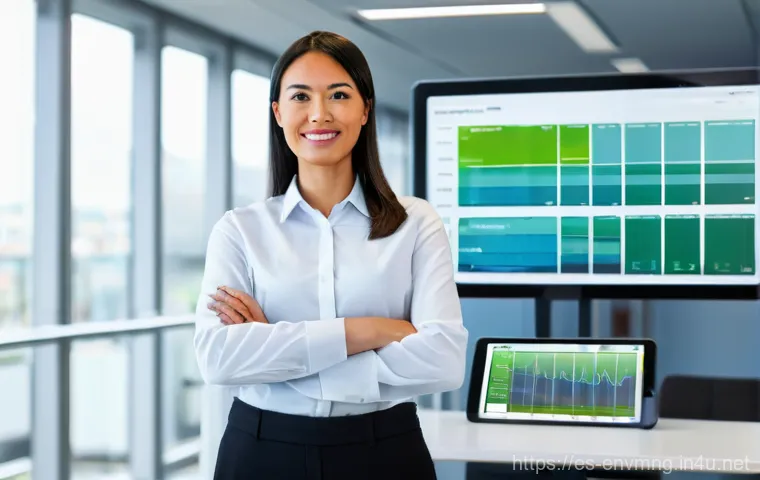 환경경영 분야 취업을 위한 필수 자격 - **Prompt 1: ISO 14001 Certified Environmental Manager**
"A confident female environmental manage...